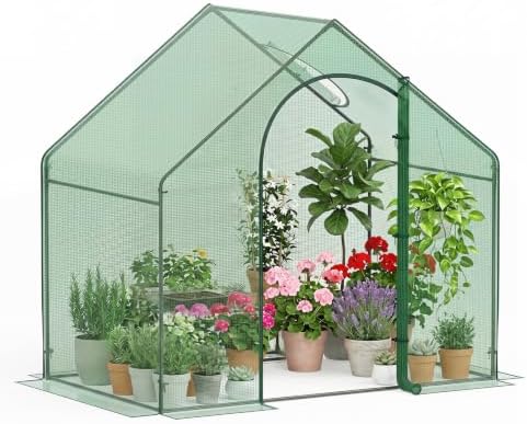 happygrill walk-in greenhouse, portable outdoor green house with, main product view