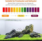 hygger aquarium activated carbon, premium natural coconut shell, side view