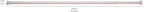 Amazon Basics No Drill Adjustable Indoor Outdoor Tension Curtain Rod, 54-90" Length, Nickel