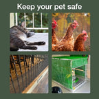 maporch plastic chicken wire fencing, under bed blocker, side view