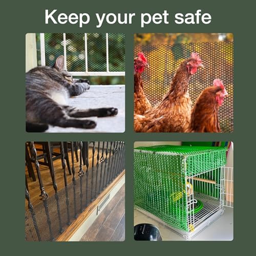 maporch plastic chicken wire fencing, under bed blocker, side view