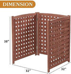 knocbel privacy screen solid wood decorative fences air, close-up detail