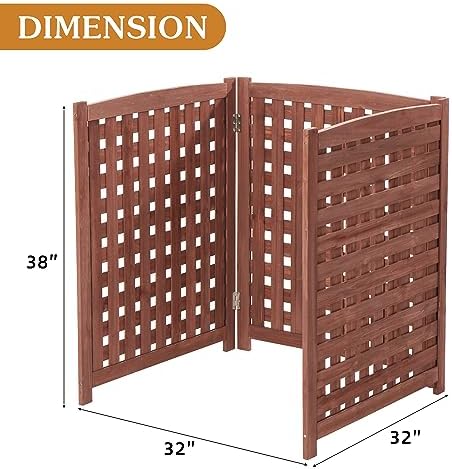 knocbel privacy screen solid wood decorative fences air, close-up detail