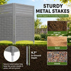 addok outdoor privacy screen, 45" h x 22", side view