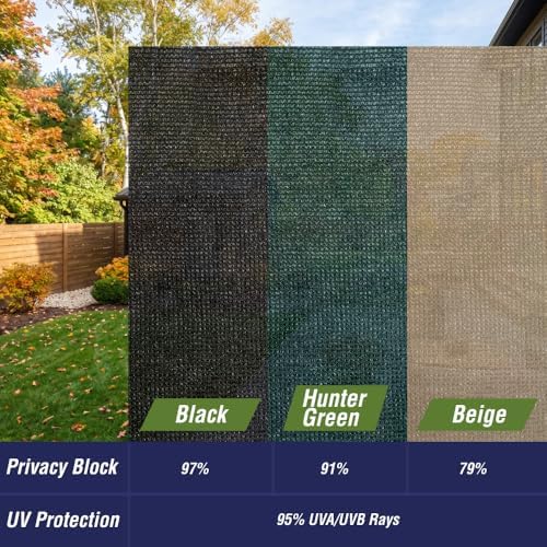 rugged rhino fence privacy screen 180 gsm heavy, front angle view