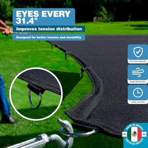 shade cloth 90% 12x10 ft, durable hdpe mesh, close-up detail