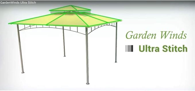 Garden Winds Universal Pergola Replacement Canopy - Standard 350 - Cabana Beige