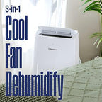 westinghouse 8,000 btu air conditioner portable for rooms showing dimensions