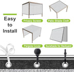 sunny guard 99% aluminum sun shade cloth, 8x8ft, package contents