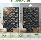 cofar metal privacy screen outdoor 72" h×44" w, side view