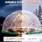12ft garden dome tent, geodesic dome greenhouse with shown in use