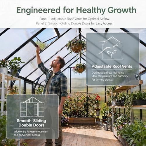 20x10x10 ft extra large greenhouse for outdoors, heavy on a desk or shelf