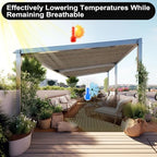artpuch 90% sun shade cloth, 4 x 12, package contents