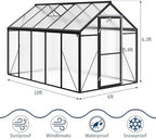 garvee 6 x 10 ft greenhouse, greenhouses for shown in use