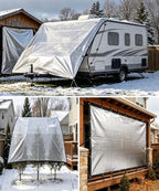 70% reflective aluminum shade cloth 10x12 ft –, close-up detail
