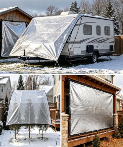 70% reflective aluminum shade cloth 10x12 ft –, close-up detail