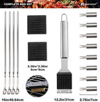 romanticist 23pcs must-have bbq grill accessories set with, close-up detail