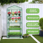 purlyu mini greenhouse for indoor outdoor,plant green house showing dimensions