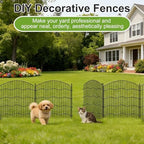 garden fence no dig, 31in(h) x24ft(l) black 15 showing dimensions