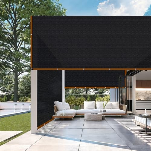 shade-cloth 85-90% for garden plants 8x8 ft, black on a desk or shelf