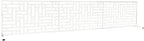 Oakland Living 6 ft. X 4 ft. White Freestanding Metal Privacy Screen Room Divider