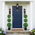 4ft artificial topiary trees set of 2, faux shown in use