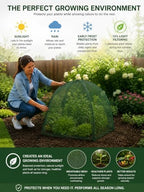nuvue products 25200 pop-up garden netting animal and, side view