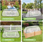 45''x22''x18'' pop up raised garden bed cover -instant on a desk or shelf