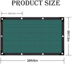 80% shade cloth,chicken coop shade cover, sturdy sunblock shown in use