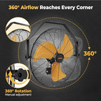 cammoo 18 inch wall mount fan with 600d on a desk or shelf