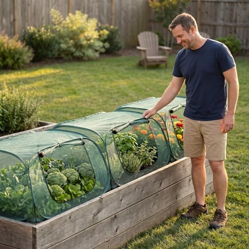 raised garden bed covers(45"x22"x18"), pop up mesh plant, package contents