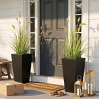 3ft artificial foxtail grass plants, faux grass indoor, close-up detail