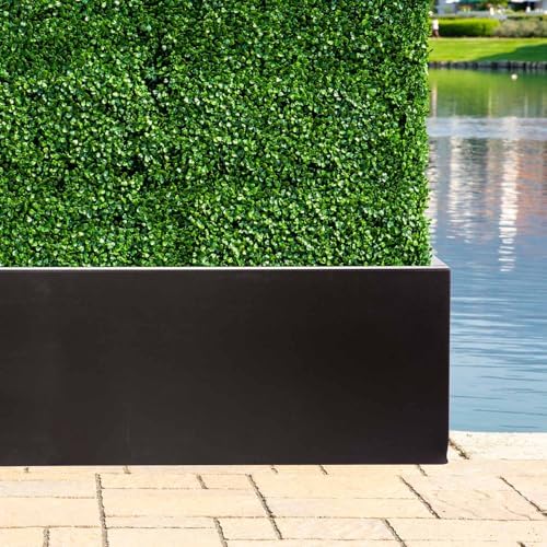 natrahedge hampton wooden planter box (44"" lx15 wx15, package contents