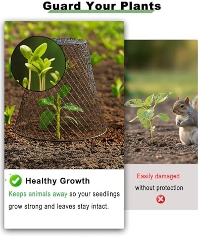 chicken wire cloche plant covers, 9 inch metal, package contents