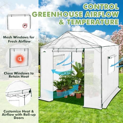 eagle peak 8x8 pop up walk in greenhouse, package contents
