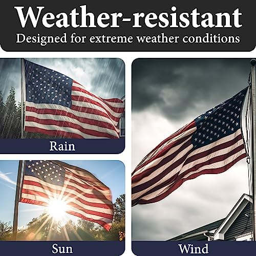 american flags for outside 3x5-100% polyester made in on a desk or shelf