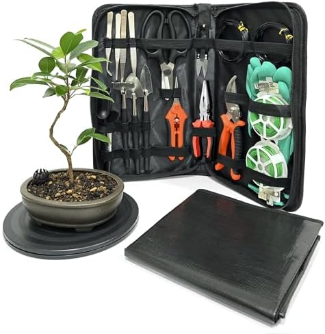 bonsai toolkit - mini garden tools, bonsai wire, package contents