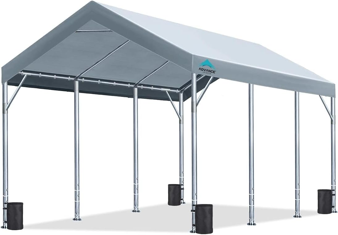 advance outdoor 12x20 ft canopy garage heavy duty, main product view