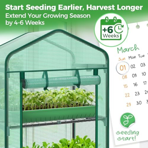 mini greenhouse for indoor outdoor: ohuhu 23 x, close-up detail