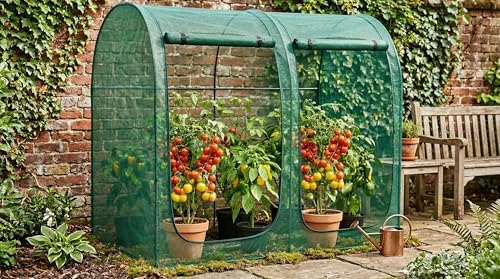 crop cages for garden plant: 8.2x4.1x6ft shade cloth, close-up detail