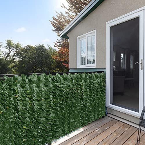 icover artificial ivy privacy screen for fence, 39x118in, view 9