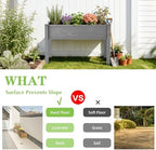 raised garden bed with legs, 48×24×30 cedar wood, view 9
