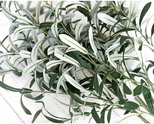 fiveseasonstuff artificial olive branches, 6 gray-green 30 inch, side view