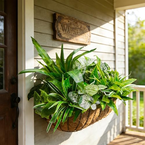 artificial plants for outdoors faux greenery leaves uv on a desk or shelf