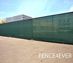 8'x50' 8ft tall 3rd gen olive green fence, close-up detail