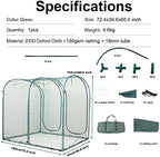 poray large tunnel 73''x37''x61''plant netting cover,5ft tall crop, close-up detail