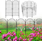 decorative garden fence, 31in (h) x 10ft(l) no, front angle view