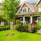 decorative garden fence, 31in (h) x 10ft(l) no showing dimensions