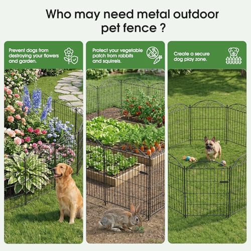 10 panel no dig decorative garden fence with, close-up detail