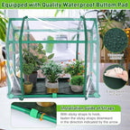 mini greenhouse with potting mat for indoor plant, close-up detail